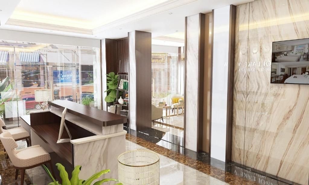 The hotel lobby of Viet Premium Hotel